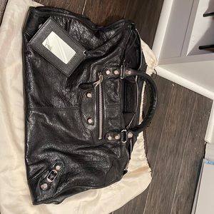Black Balenciaga bag